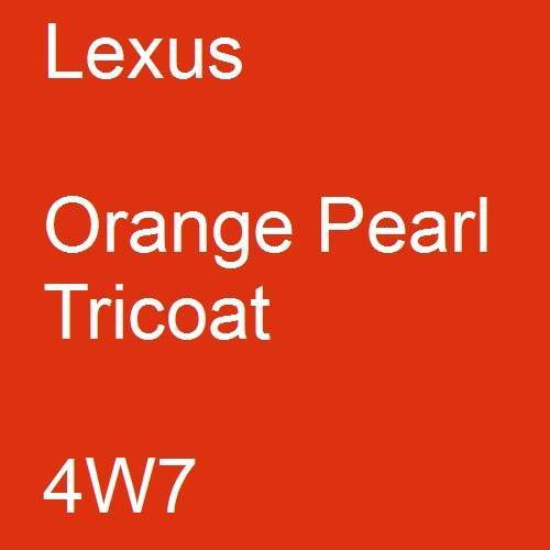 Lexus, Orange Pearl Tricoat, 4W7.